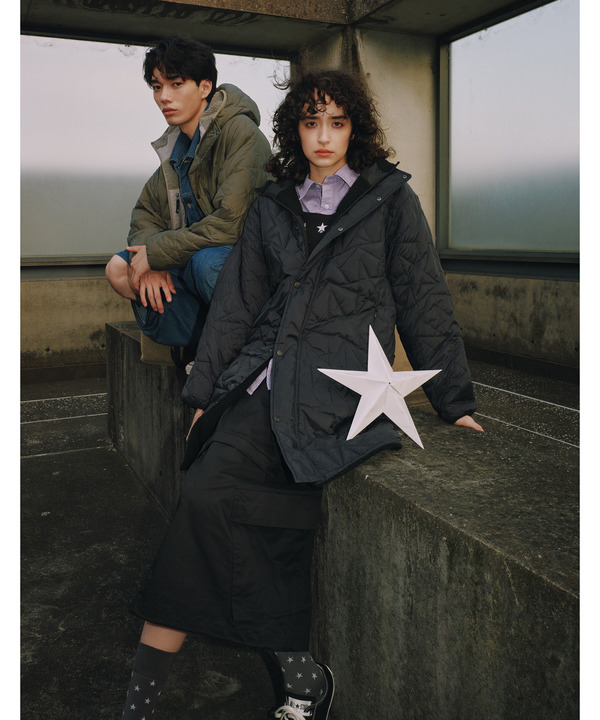 【TAION】MILITARY STAR★ QUILTING ＆ BOA REVERSIBLE COAT(UNISEX) 詳細画像 1