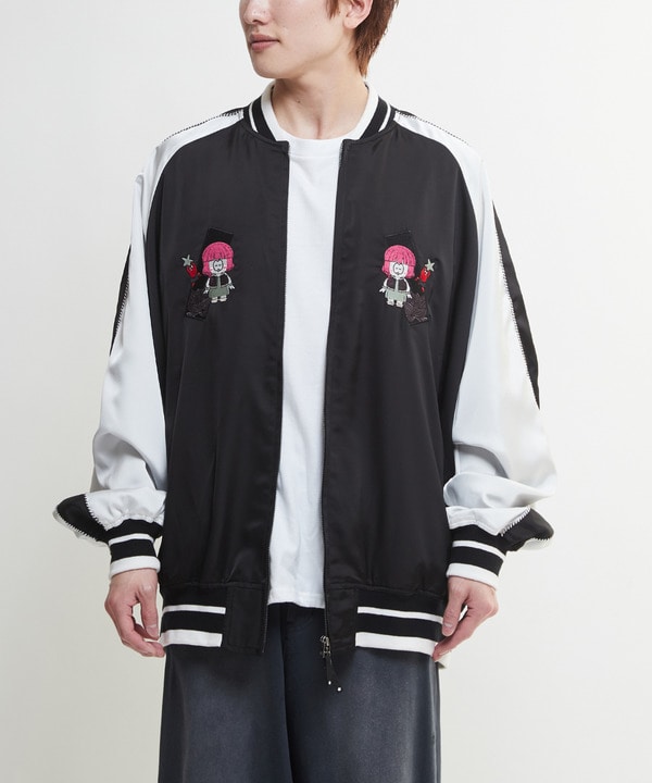 アニメ【ぼっち・ざ・ろっく！】【HUMAN ROBOT】「廣井きくり」OVERSIZE SOUVENIR JACKET(UNISEX) 詳細画像 11