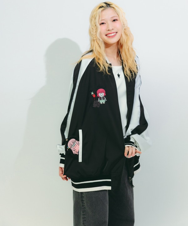 アニメ【ぼっち・ざ・ろっく！】【HUMAN ROBOT】「廣井きくり」OVERSIZE SOUVENIR JACKET(UNISEX) 詳細画像 9