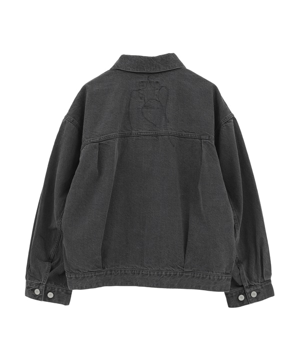 【KURO】DENIM JACKET/ GREY 詳細画像 1