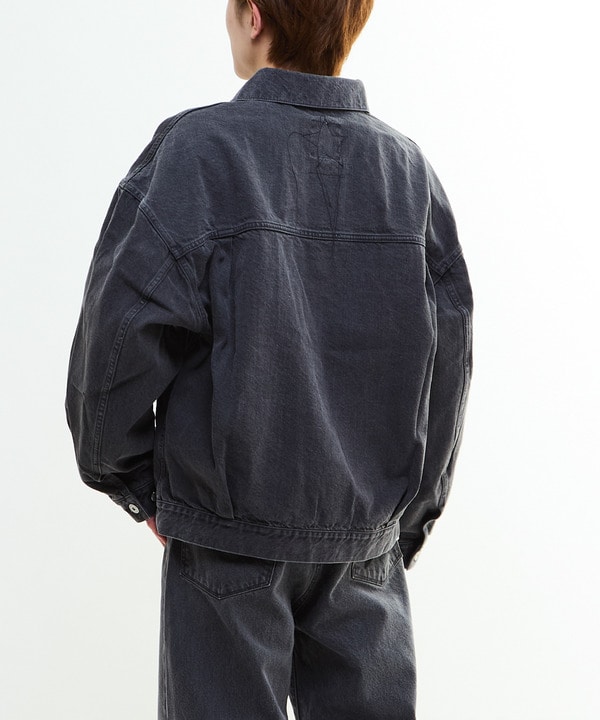 【KURO】DENIM JACKET/ GREY 詳細画像 11