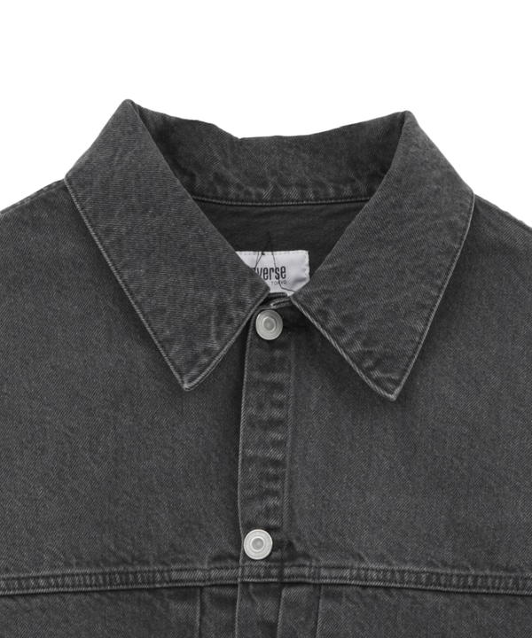 【KURO】DENIM JACKET/ GREY 詳細画像 2