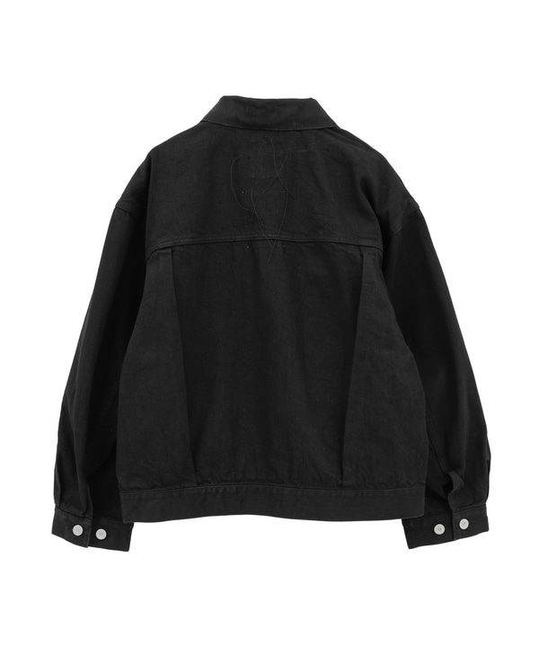 【KURO】DENIM JACKET/ BLACK 詳細画像 1