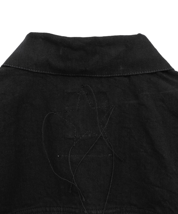 【KURO】DENIM JACKET/ BLACK 詳細画像 3