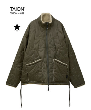 【TAION】MILITARY STAR★ QUILTING ＆ BOA REVERSIBLE STAND JACKET(UNISEX)