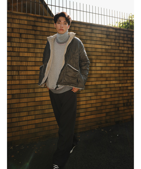 【TAION】MILITARY STAR★ QUILTING ＆ BOA REVERSIBLE STAND JACKET(UNISEX) 詳細画像 6