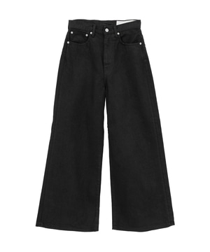 【KURO】WIDE DENIM PANTS / BLACK