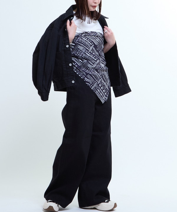 【KURO】WIDE DENIM PANTS / BLACK 詳細画像 16