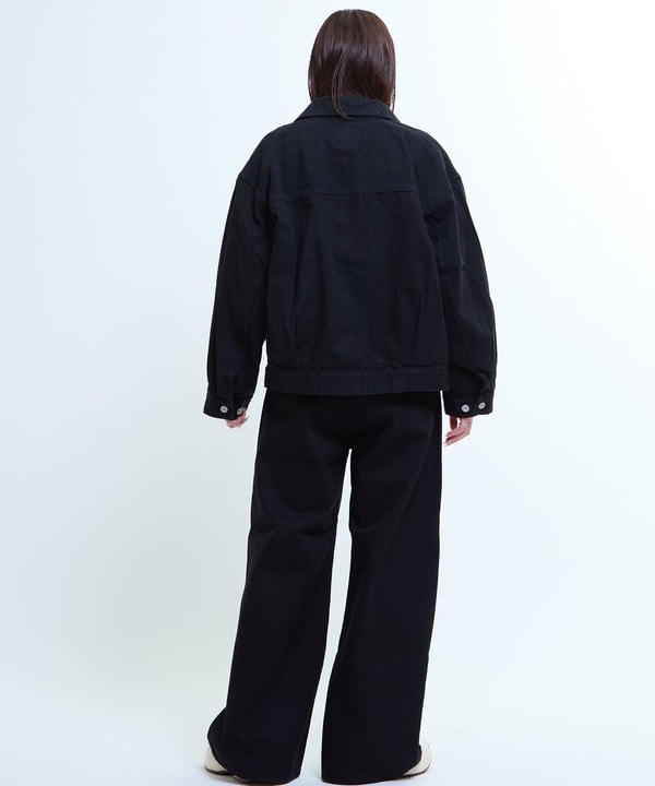 【KURO】WIDE DENIM PANTS / BLACK 詳細画像 19