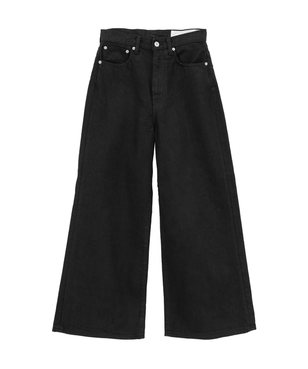 【KURO】WIDE DENIM PANTS / BLACK 詳細画像 ブラック 1