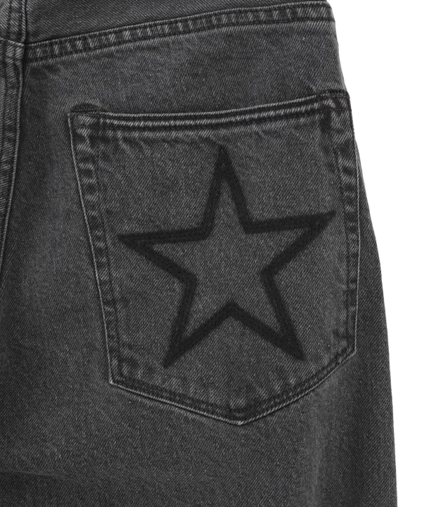 【KURO】WIDE DENIM PANTS / GREY 詳細画像 6