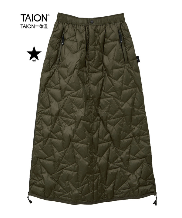 【TAION】MILITARY STAR★ QUILTING SKIRT 詳細画像 オリーブ 1