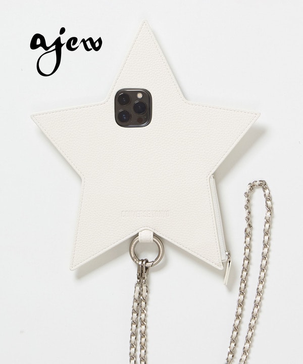 【ajew】STAR★ SHOULDER PHONE CASE 詳細画像 ホワイト 1