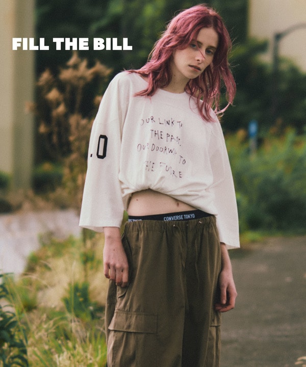 【FILL THE BILL】NUMBER FOOTBALL TEE 詳細画像 ホワイト 1