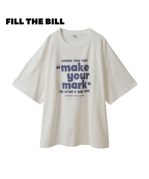 【FILL THE BILL】TV NEWS TEE 詳細画像 ホワイト 1