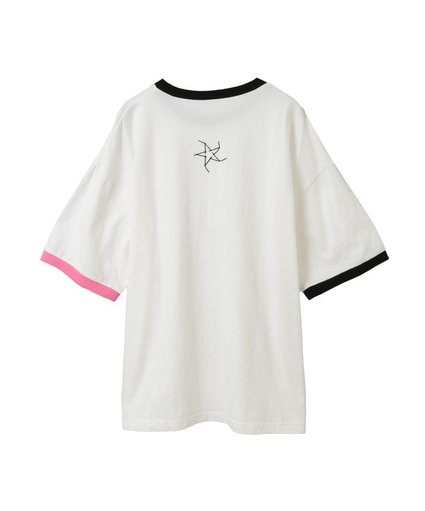 アニメ【ぼっち・ざ・ろっく！】【HUMAN ROBOT】GRAPHIC RINGER TEE 詳細画像 1