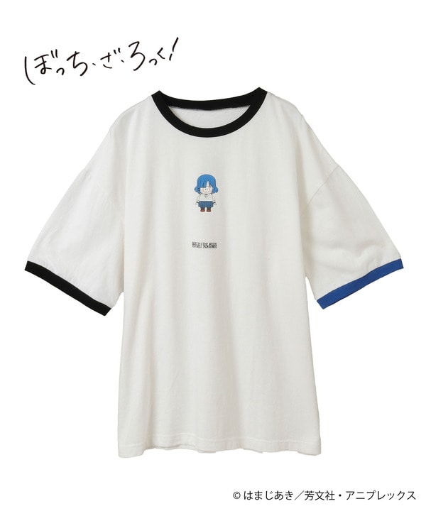 アニメ【ぼっち・ざ・ろっく！】【HUMAN ROBOT】GRAPHIC RINGER TEE 詳細画像 ブルー 1