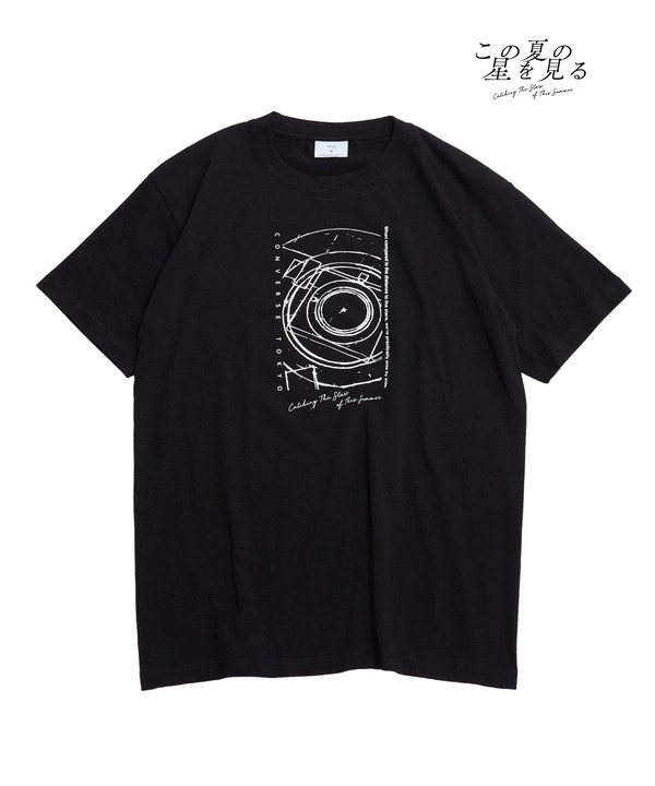 【この夏の星を見る】TELESCOPE TEE 詳細画像 ブラック 1