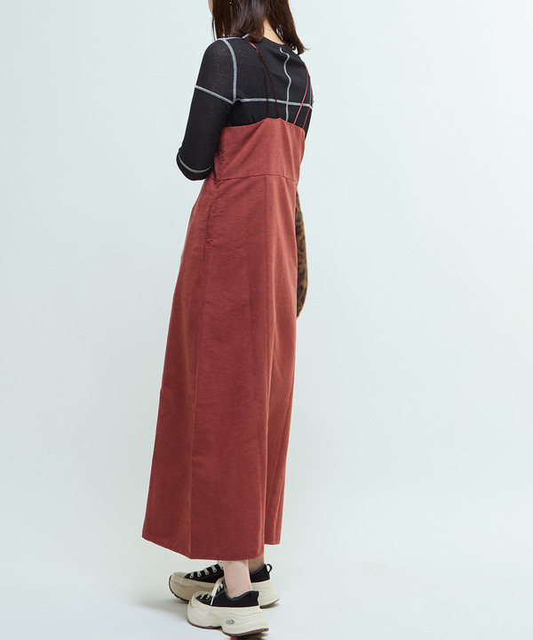 PEACH POPLIN CAMISOLE DRESS 詳細画像 3