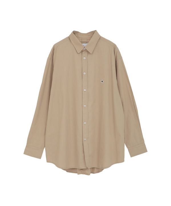 STAR★ ONEPOINT OVERSIZED SHIRT 詳細画像 ベージュ 1