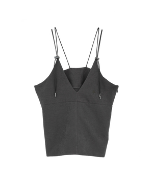 PEACH POPLIN CAMISOLE BUSTIER