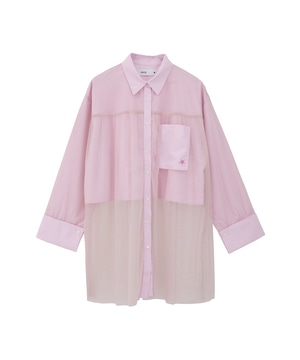 TULLE LAYERED SHIRT