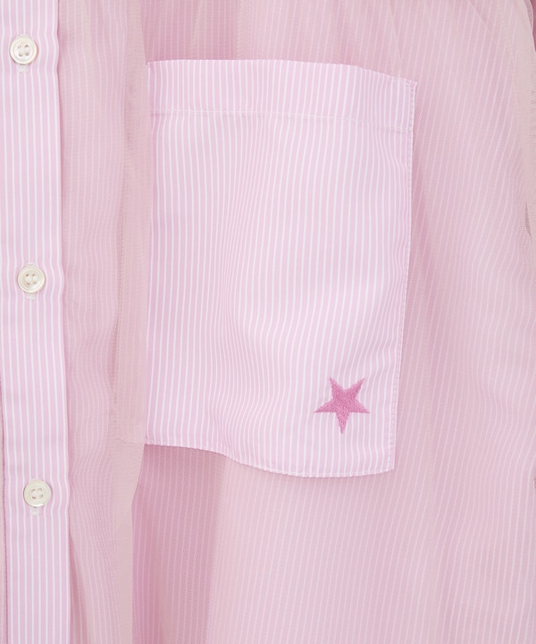 TULLE LAYERED SHIRT 詳細画像 5
