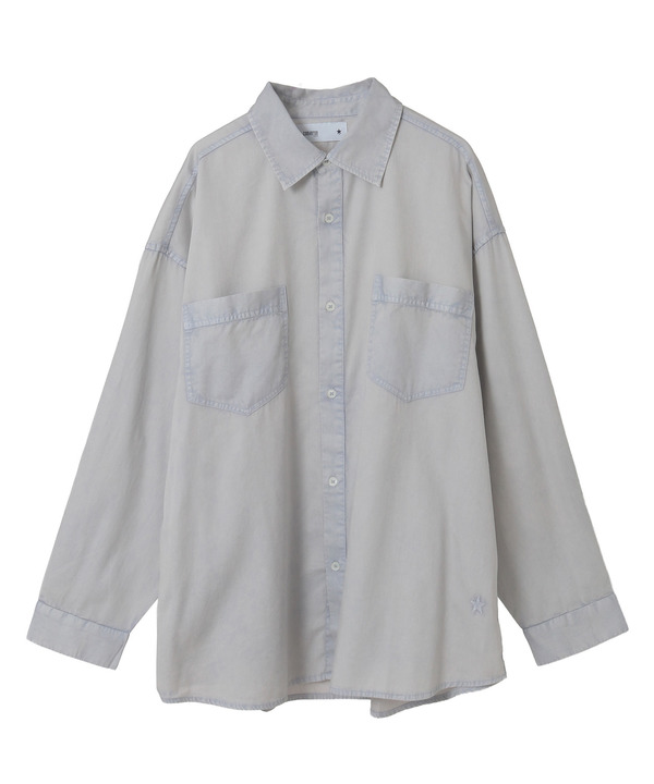 ACID WASH STAR★ PATCH OVER SHIRT 詳細画像 10