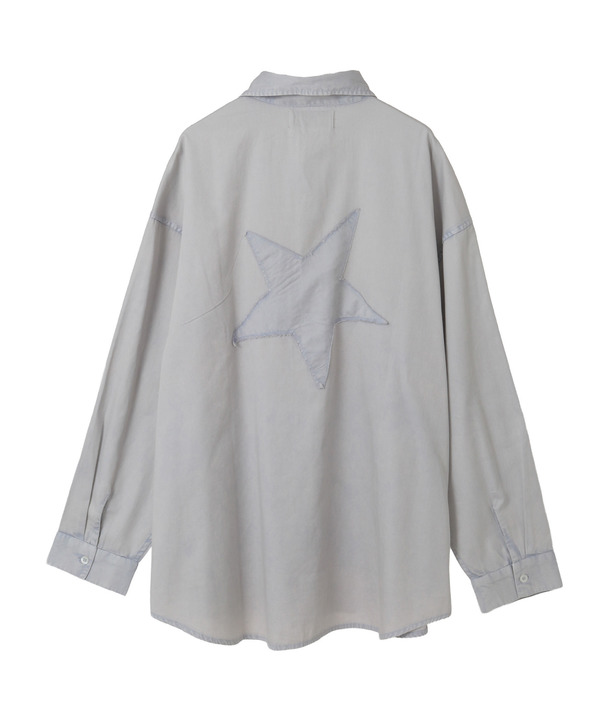 ACID WASH STAR★ PATCH OVER SHIRT 詳細画像 11