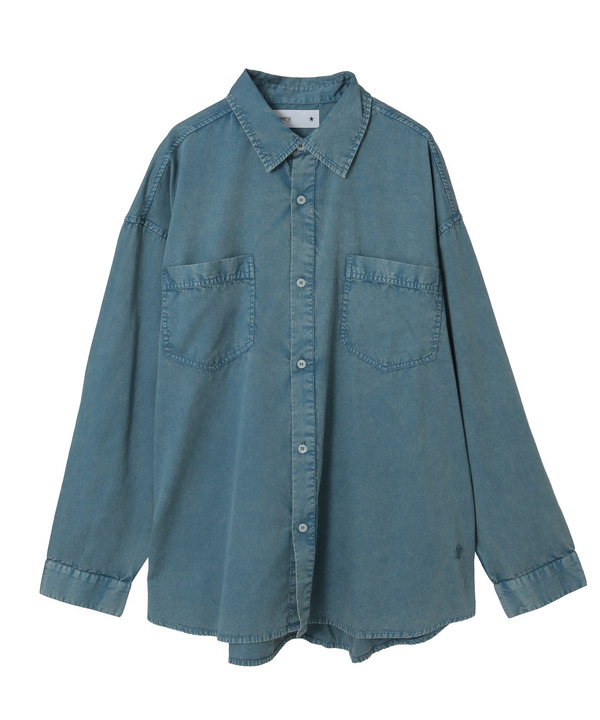 ACID WASH STAR★ PATCH OVER SHIRT 詳細画像 4