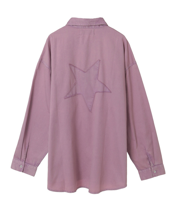 ACID WASH STAR★ PATCH OVER SHIRT 詳細画像 7