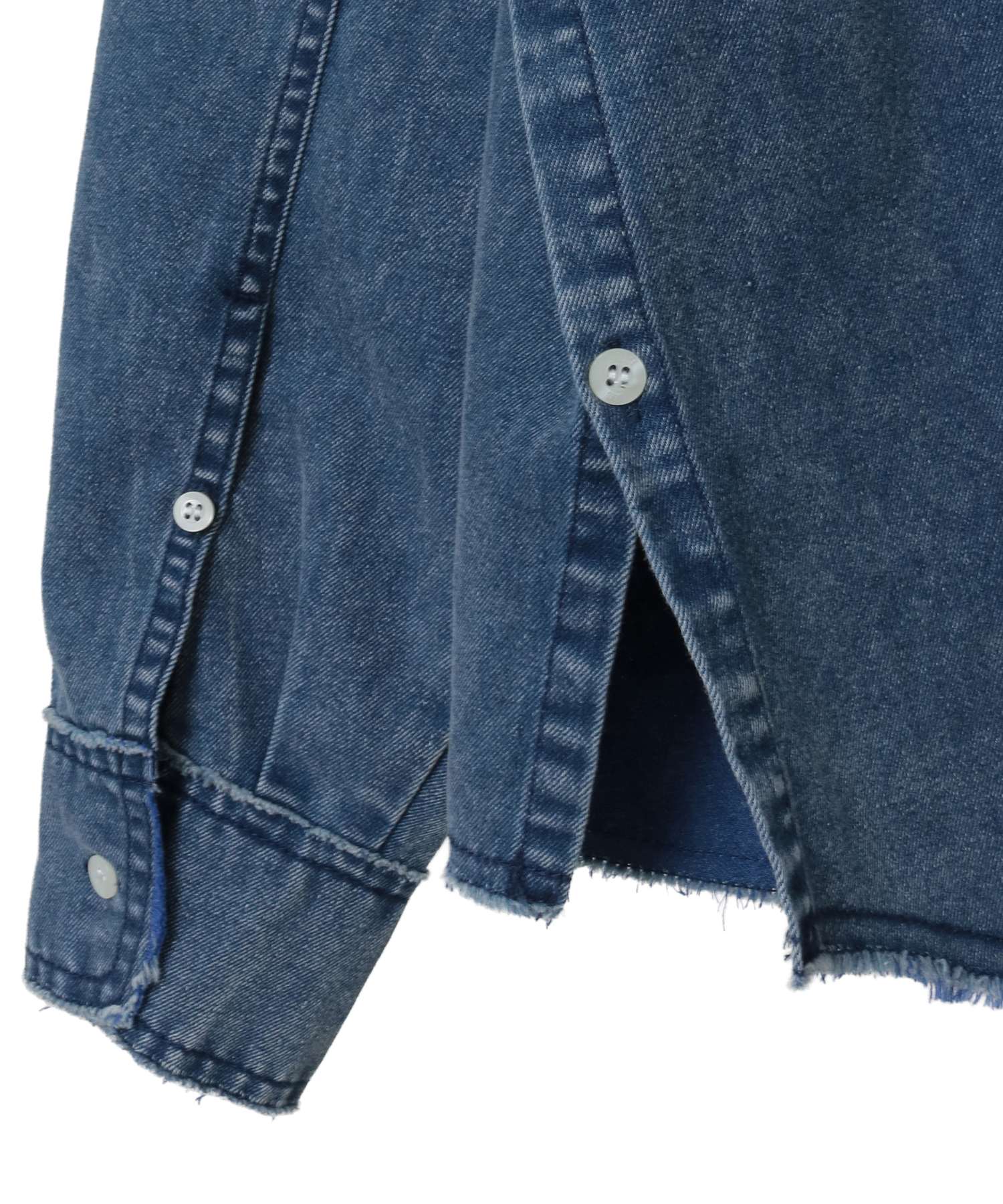 NAVY SERIES】BACK STAR☆ PATCH DENIM SHIRT｜CONVERSE TOKYO