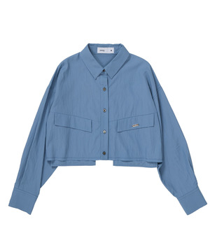 【HL】EDGE CUT CROPPED SHIRT