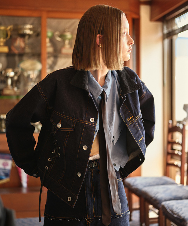 【HL】EDGE CUT CROPPED SHIRT 詳細画像 1
