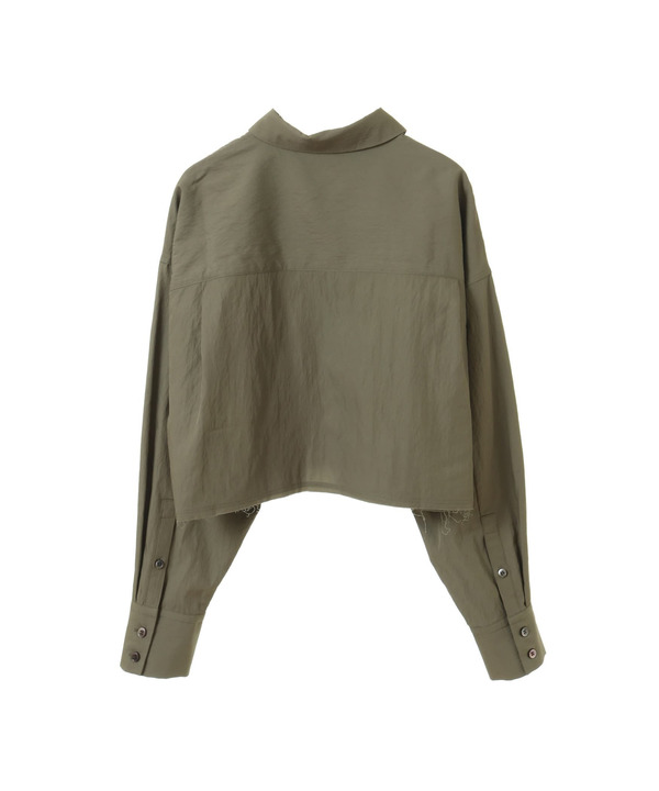 【HL】EDGE CUT CROPPED SHIRT 詳細画像 4