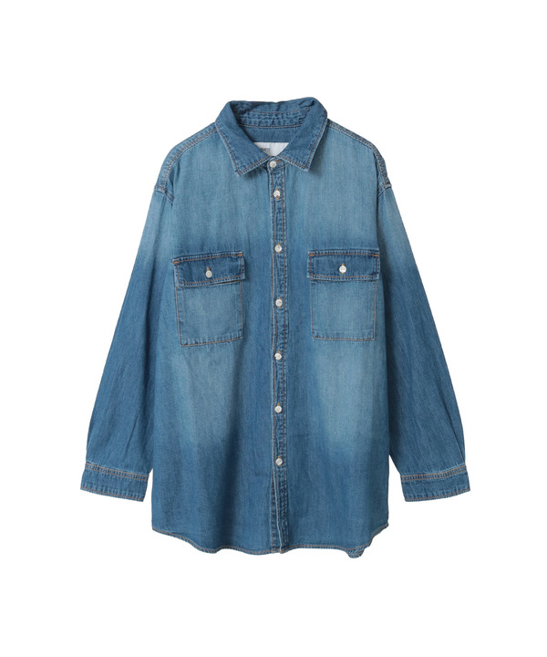 BOWTIE DENIM SHIRT 詳細画像 1