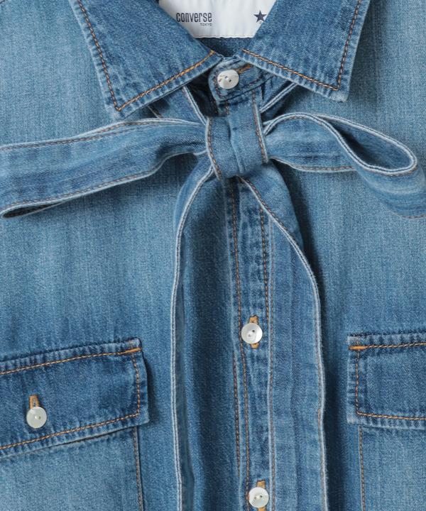 BOWTIE DENIM SHIRT 詳細画像 3