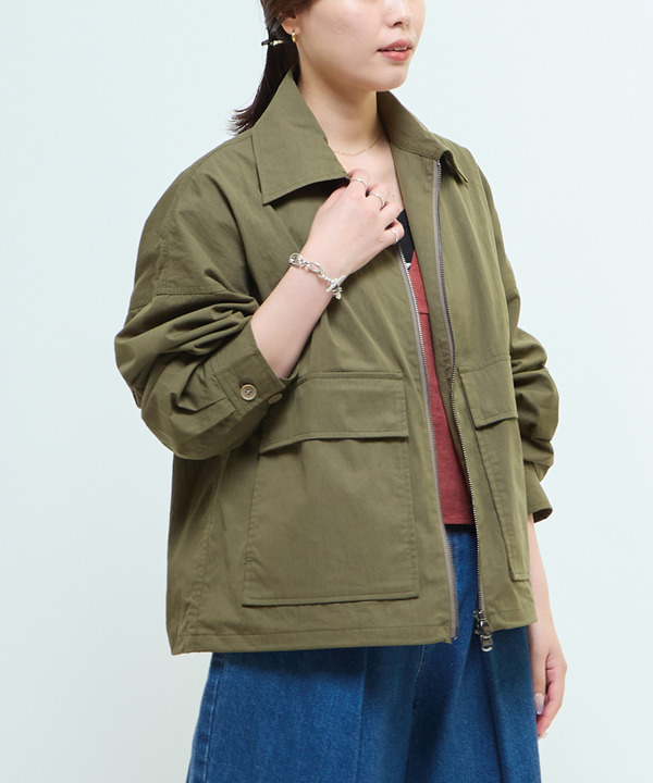 BACK SPINDLE LOGO MILITARY SHIRT JACKET 詳細画像 2