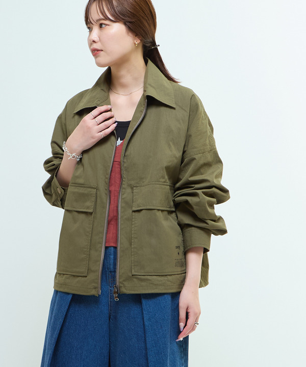 BACK SPINDLE LOGO MILITARY SHIRT JACKET 詳細画像 3