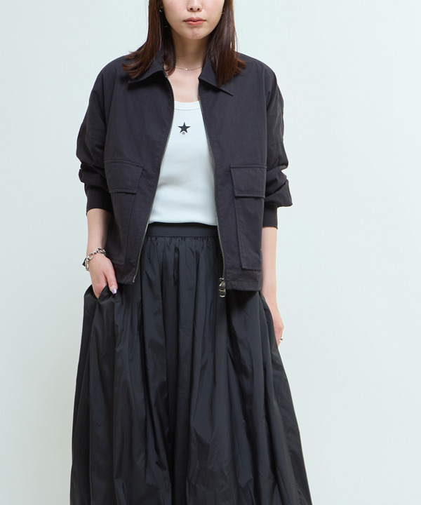 BACK SPINDLE LOGO MILITARY SHIRT JACKET 詳細画像 7