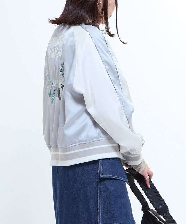 SATIN SHORT SOUVENIR JACKET 詳細画像 7