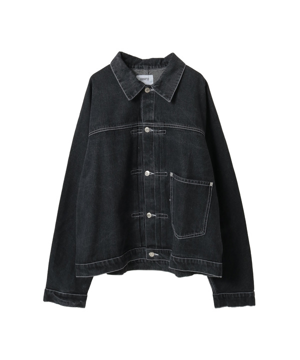 OVERSIZED DENIM JACKET 詳細画像 ブラック 1