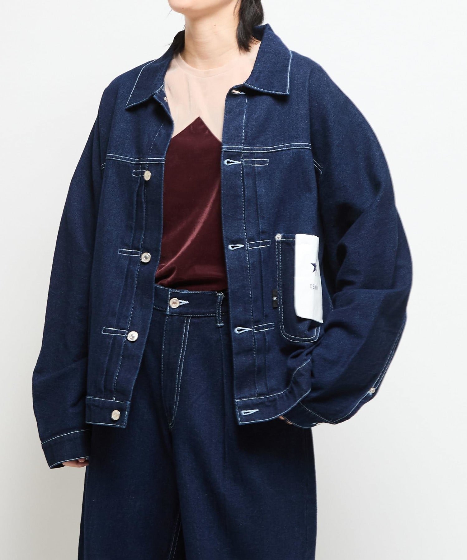 e.m★ OVERSIZED DENIM JACKET (SET-UP)｜CONVERSE TOKYO (コンバース