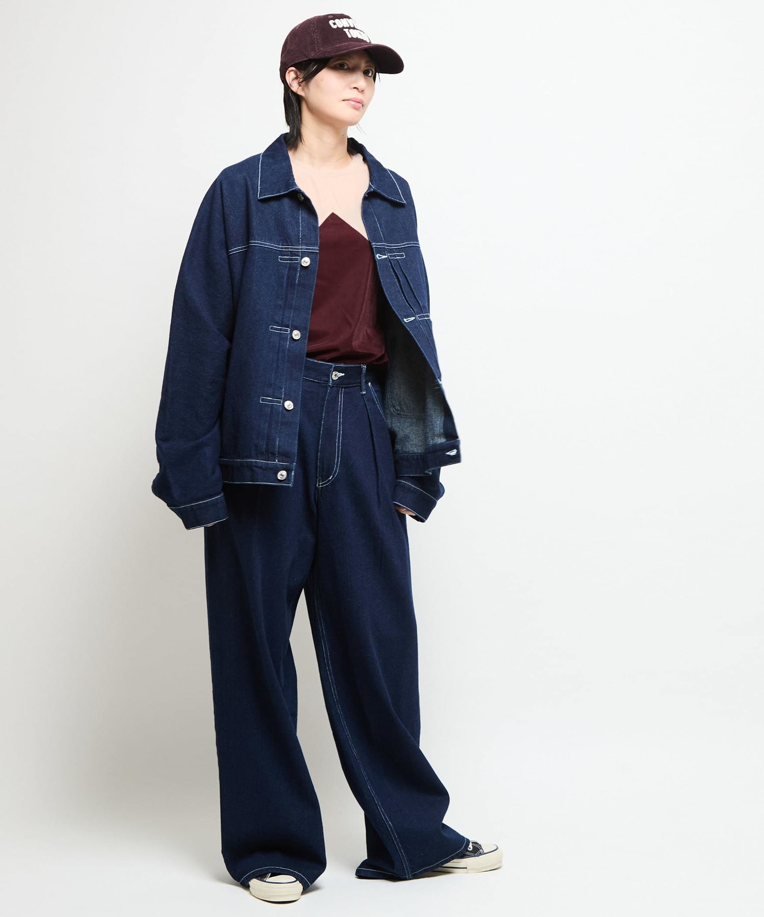 こめ OVERSIZED DENIM JACKET (SET-UP)｜CONVERSE TOKYO (コンバース