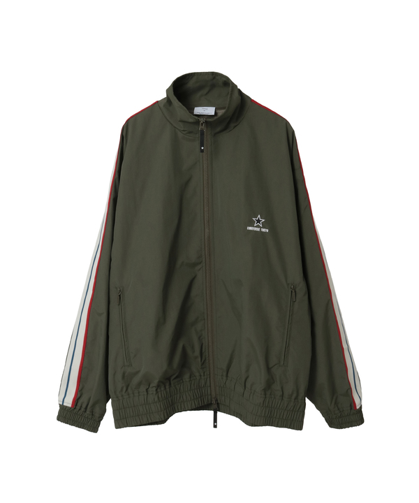 SIDE LINE NYLON TRACK JACKET(UNISEX) 詳細画像 カーキ 1