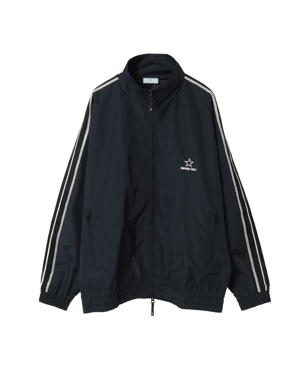 SIDE LINE NYLON TRACK JACKET(UNISEX) 詳細画像 ブラック 1