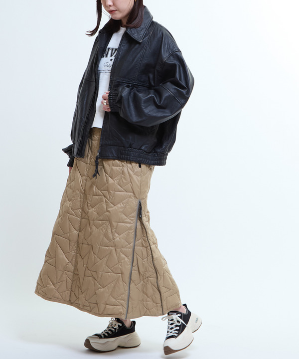 VINTAGELIKE SHEEP LEATHER ZIP BLOUSON 詳細画像 6