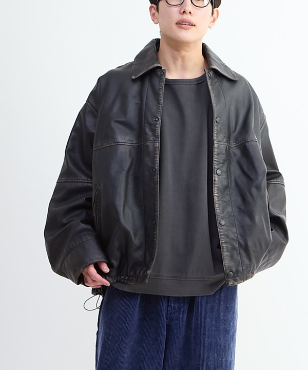 VINTAGELIKE SHEEP LEATHER JACKET 詳細画像 1