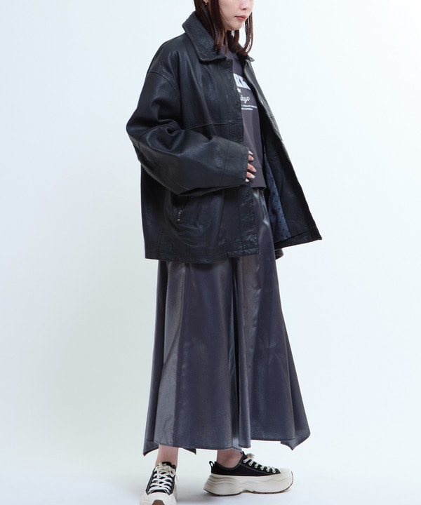 VINTAGELIKE SHEEP LEATHER JACKET 詳細画像 10