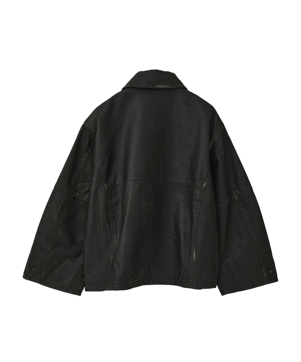 VINTAGELIKE SHEEP LEATHER JACKET 詳細画像 12